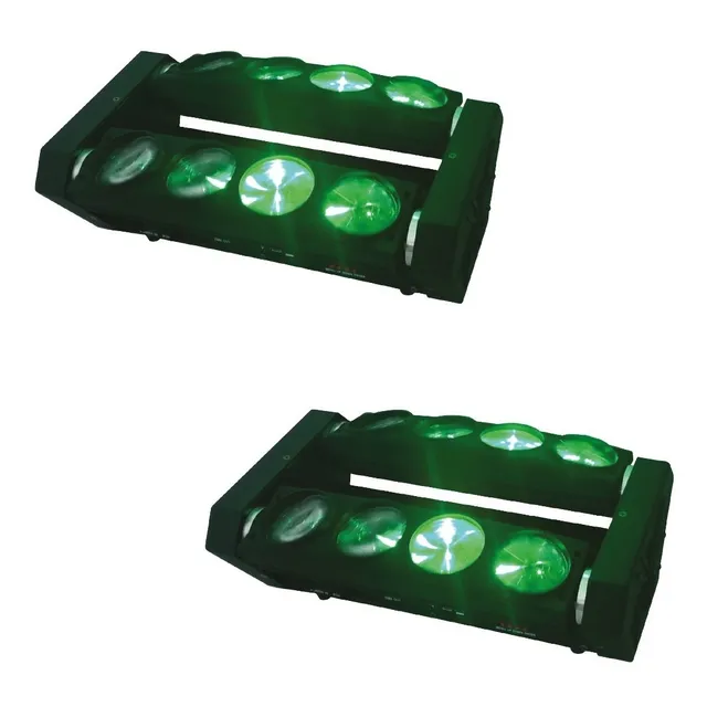 Barra Movil Beam Doble Rotatoria Led Multicolor Spider 2 Pz