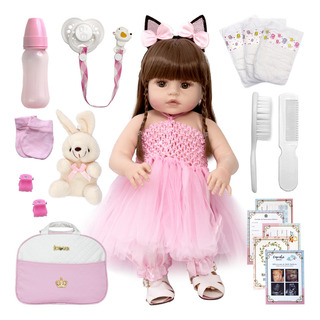 Boneca Reborn Real Baby Bailarina Itens Coelinho Boneca Reborn Real Baby Bailarina Itens Coelinho