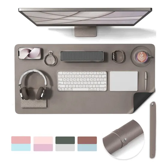 Pu Mouse Pad Desk Protector Juego Oficina Con Estilo 80x40cm