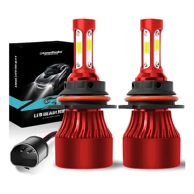 Kit De Focos Led H4 9007 H13 9004 4 Lados Fara Alta Y Baja