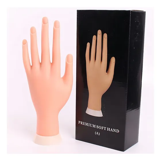 Mano De Goma Para Practicar Manicure