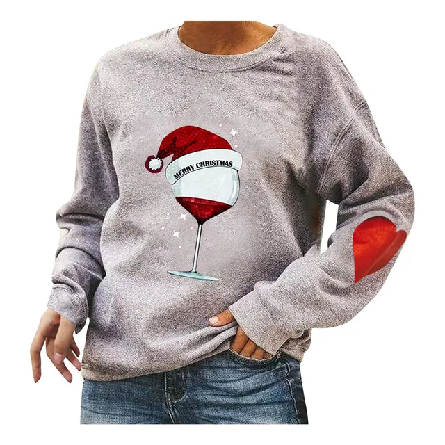 Sudadera Capucha Navidad Mujer Sueter Manga Larga Para