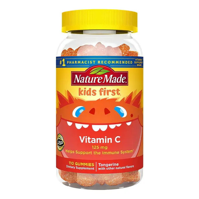 Nature Made Vitamina C 125 Mg Kids First 110 Gomitas Sabor Mandarina