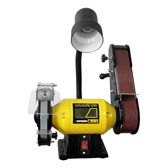 Moto Esmeril 6 Pol. 375w Com Lixadeira De Cinta