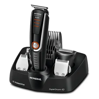 Aparador Mondial Supergroom 10x1 Bg-16 Barba Cabelo Bigode Cor Preto 127/220v Aparador Mondial Supergroom 10x1 Bg-16 Barba Cabelo Bigode Cor Preto 127/220v