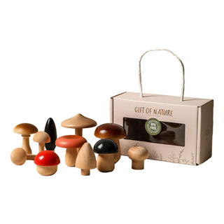 Juego De 11 Piezas De Madera Con Forma De Hongo Para Decorac Juego De 11 Piezas De Madera Con Forma De Hongo Para Decorac