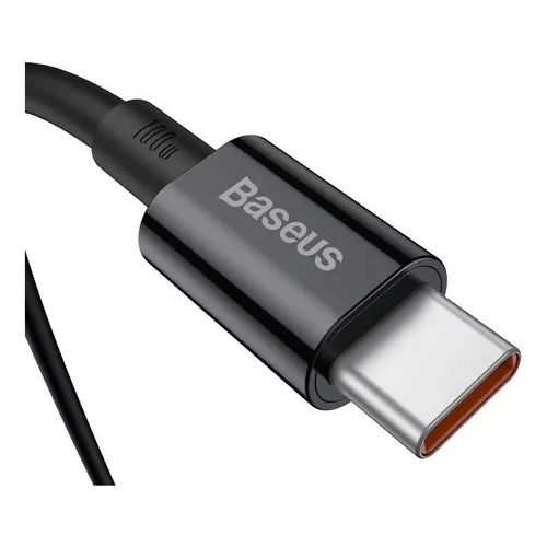 Baseus Cable Reforzado Tipo C A C 100w 2 Metros Color Negro