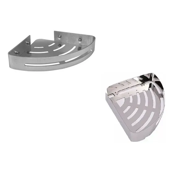 Repisa Esquinera Para Baño Porta Shampo, Jabon. Acero Inoxid