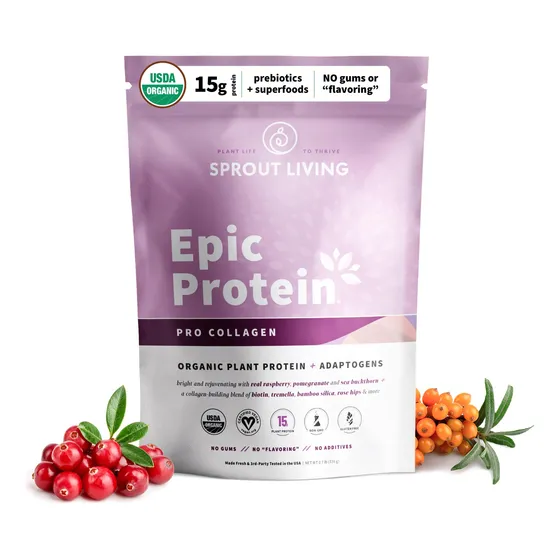 Proteína En Polvo Sprout Living Epic Protein Berry, 200 G, V