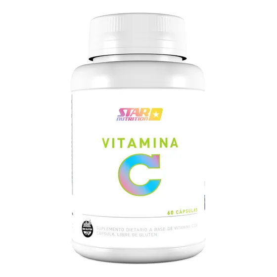 Vitamina C 60 Cápsulas - Star Nutrition Sabor Sin sabor