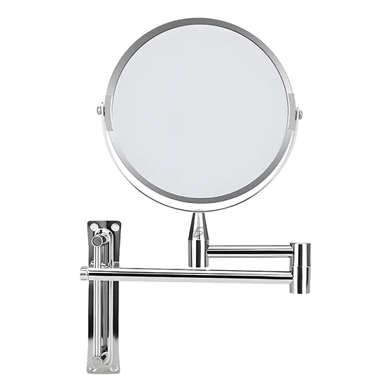 Espejo De Pared Con Brazo Extensible Y Doble Cara  Cromado