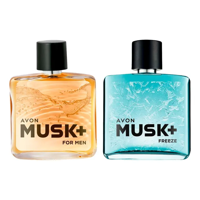 Musk Freeze + Musk Perfume De Hombre X2 Avon