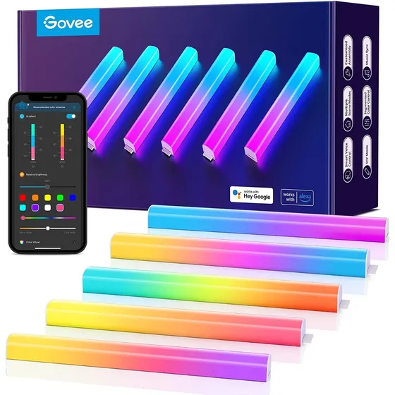 Govee Kit Barras Led Rgbic Wifi De Pared - Alexa / Google