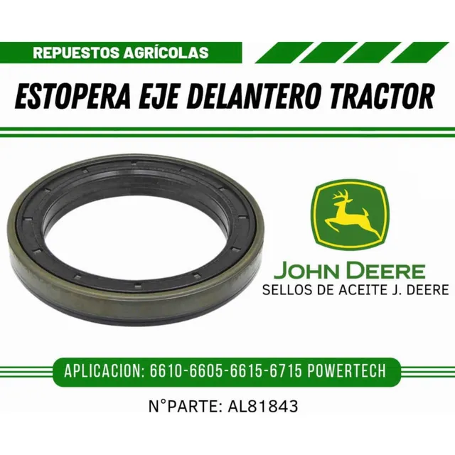 Estopera Eje Delantero John Deere 6605- 6610-6615 Al81843