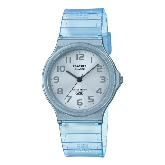 Reloj  Casio Dama Mq-24s Malla Translúcida Varios Colores
