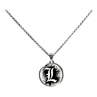 Collar Death Note Con Cadena De Acero Quirurgico Collar Death Note Con Cadena De Acero Quirurgico