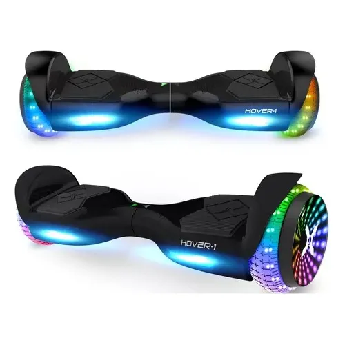 Patineta Electrica Hoverboard Hover-1 I200 Luces Led Color Negro