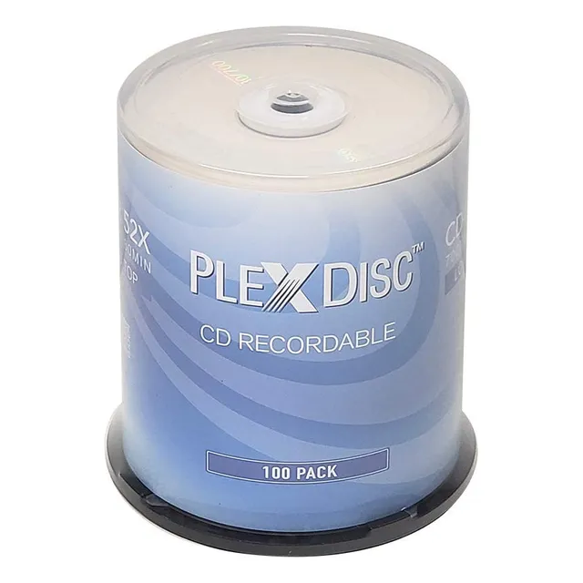 Plexdisc Cd-r 700mb 80 Minute 52x Grabable - Paquete De 100