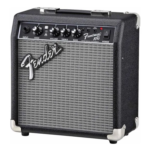 Amplificador Fender Para Guitarra, Frontman 10g 127v Color Negro/Plata