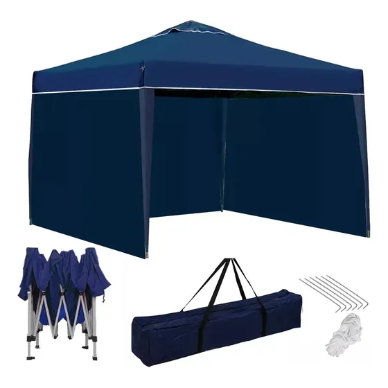 Gazebo Tenda Barraca Articulada Sanfonada +3 Parede
