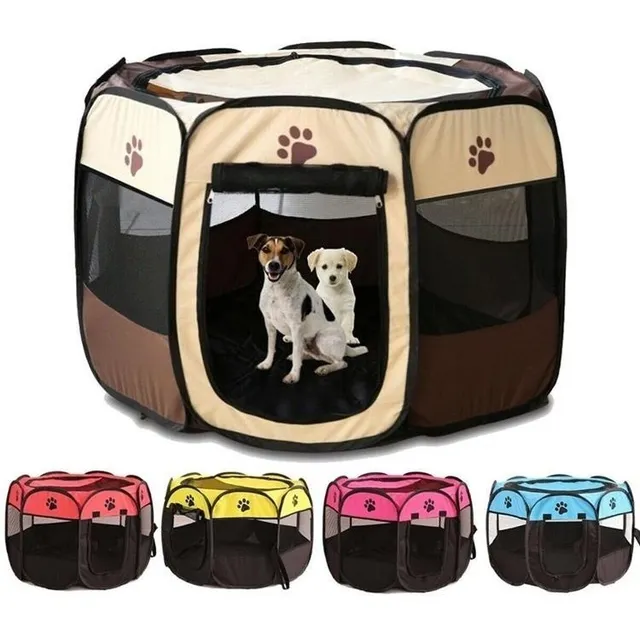 Corral Plegable Para Mascota Canil Cerco Para Perro O Gato M