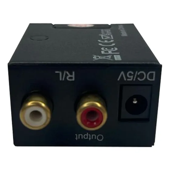 Conversor De Áudio Digital Para Analógico Óptico Coaxial