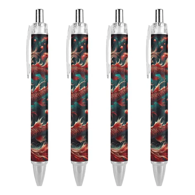 Boligrafo Pez Retractil Delgado Tinta Negra 0,5mm Para Casa