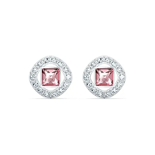 Aretes Para Mujer Con Cristales Rosas