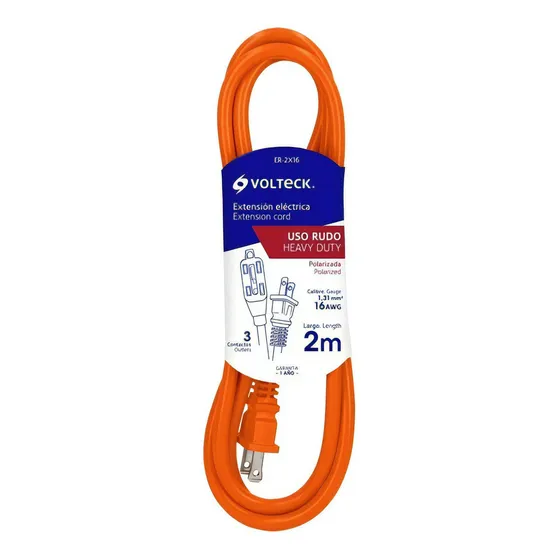 Extensión Uso Rudo 2 Mt Cal. 16 Volteck ER-2X16