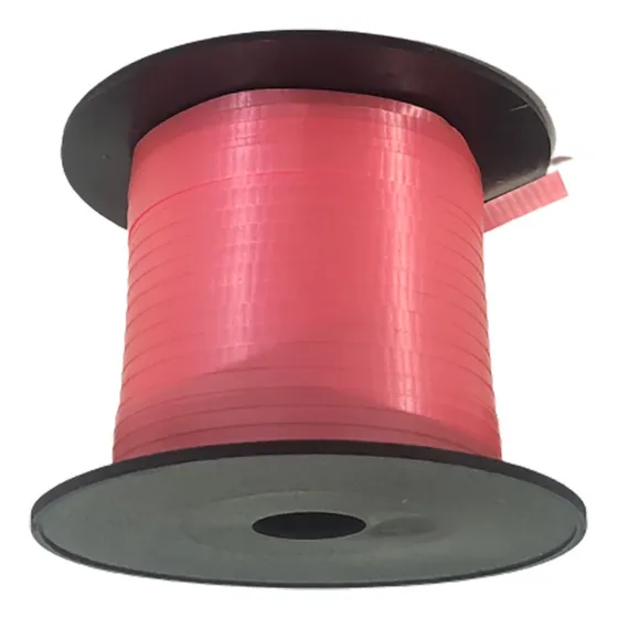 Liston Curling Con 100mts Celosa Sencillo (1 Rollo) = Full Color 26 Coral Liso