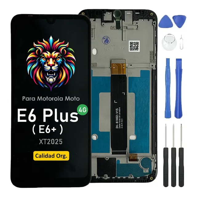 Pantalla Display Para Moto E6 Plus 4g Xt2025 Orig. Marco Lcd