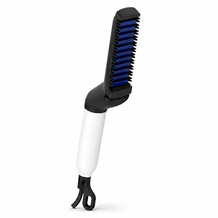 Chapinha Modelador Pente Elétrico Barba Cabelo Bivolt Alisa Liso Crespo Enrolado Ondulado Hair Money Escova Quente