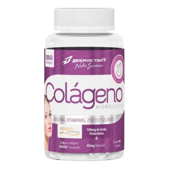 Colágeno Body Action - 90 Caps Sabor Sem sabor