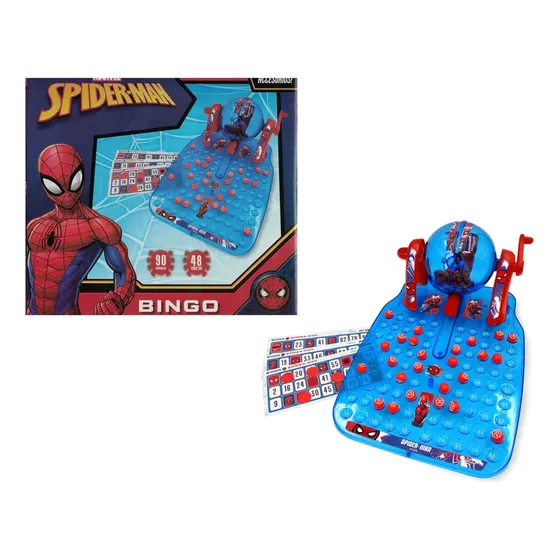 Bingo Spiderman C/bolillero Juego De Mesa 54859
