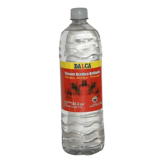 Thinner Acrilico Dalca 1 Litro Tiner Sellado Nuevo Calidad