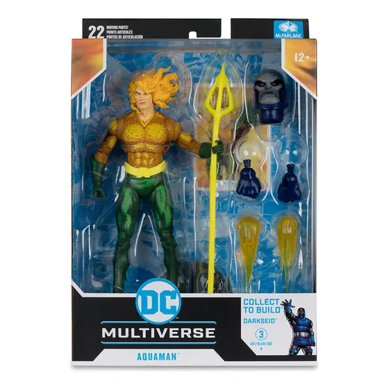 Figura Mc Farlane Dc Build de 18 cm articulada da Liga da Justiça Aq