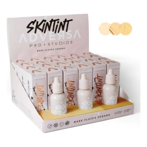 Base Fluída Vegana Skin Tint Adversa C\24 Un Atacado