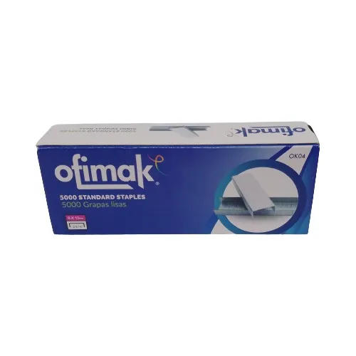 Grapas Lisas 26/6mm Ofimak (5.000 Und X Caja) (2*cajas)