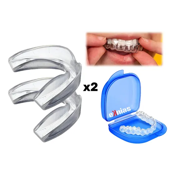 Pack 2 De Protector Bucal Bruxismo Antirronquidos Moldeable