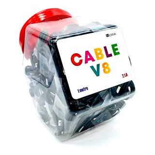 100 Cable 1hora 2.1a V8 Microusb Carga Rápida Suelto Mayoreo Color Blanco Y Negro 100 Cable 1hora 2.1a V8 Microusb Carga Rápida Suelto Mayoreo Color Blanco Y Negro
