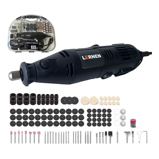 Lernen kit herramienta multipropósito minitorno 211 piezas 135w frecuencia 50 Hz potencia 135 W