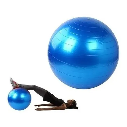 Balón Pelota Pilates Yoga 75 Cms. Sport Fitness Balance Color Azul
