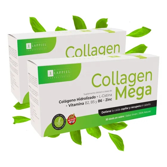 Colageno Mega Anti Caida Capilar Cistina B5 B6 X60 Sobres
