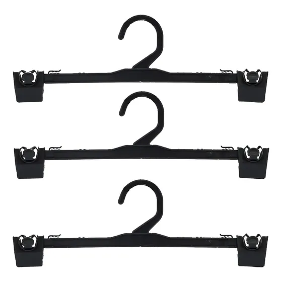 Percha Plastico Lenceria Pollera Pantalon Broche Pack 100