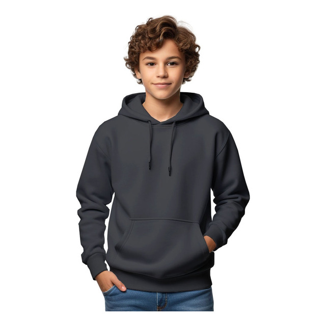 Blusa Moletom Infantil Liso Com Capuz E Bolso Canguru Blusa Moletom Infantil Liso Com Capuz E Bolso Canguru