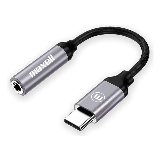 Adaptador Maxell Usb-c A 3.5mm Cable Trenzado
