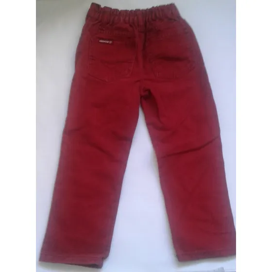 Pantalón Unisex Niña O Niño Talla 4 - Rojo, Usado