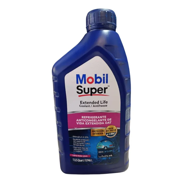 Refrigerante Proteccion Hasta 5 Años 1 Mobil 1 Cuarto
