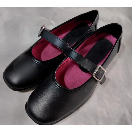 Zapato Negro Para Colegio De Niña, Talla 36