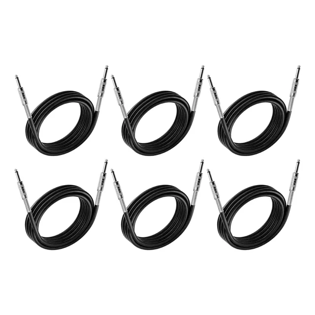 6 Cable De Audio Plug 6.35mm Markimton 5 Metros